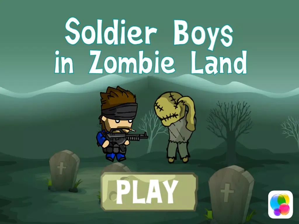Ảnh chụp màn hình của Soldier Boys in Zombie-Land – Deadly Zombies Horror Shooting Game on the Graveyard iPad 