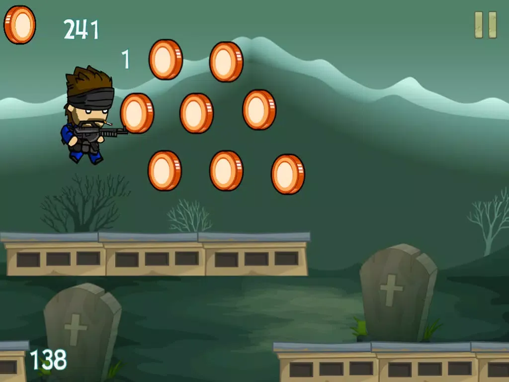Ảnh chụp màn hình của Soldier Boys in Zombie-Land – Deadly Zombies Horror Shooting Game on the Graveyard iPad 