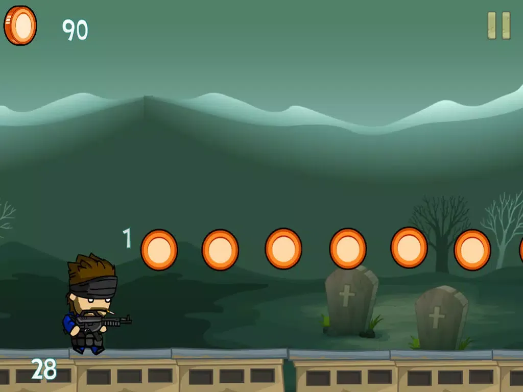 Ảnh chụp màn hình của Soldier Boys in Zombie-Land – Deadly Zombies Horror Shooting Game on the Graveyard iPad 