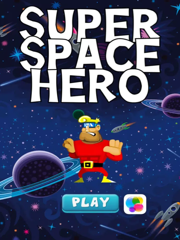 Capturas de pantalla de A super-hero in space – action jumping game from another galaxy with heroes iPad 