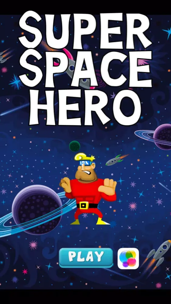 Capturas de pantalla de A super-hero in space – action jumping game from another galaxy with heroes