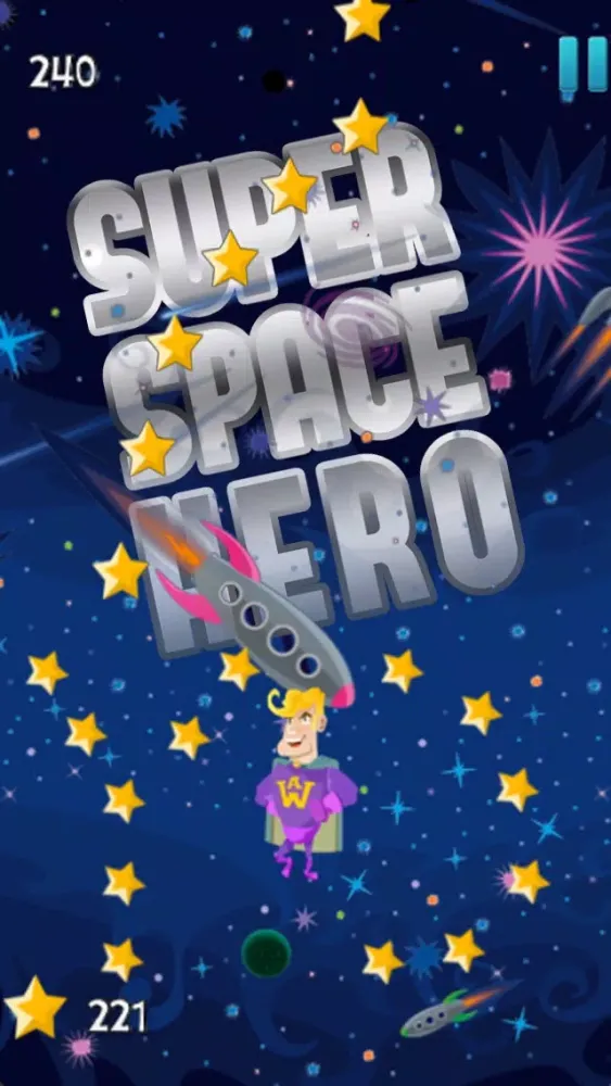Capturas de pantalla de A super-hero in space – action jumping game from another galaxy with heroes