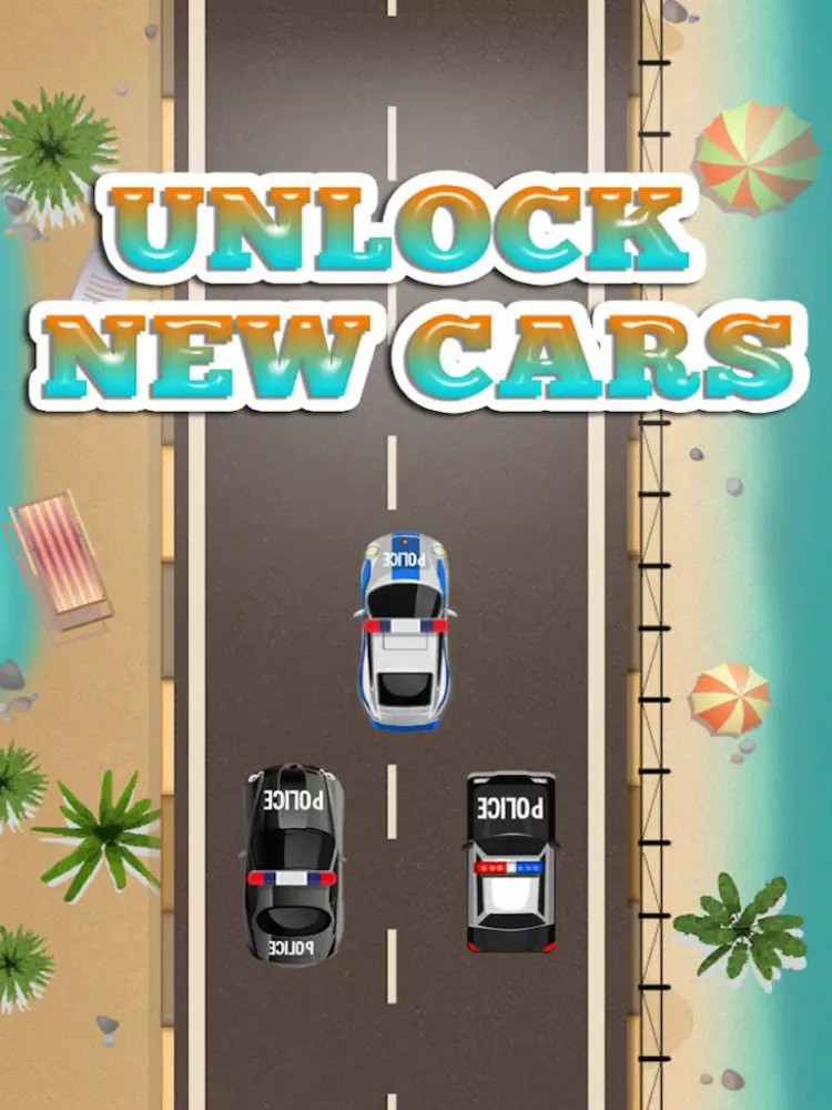 Ảnh chụp màn hình của A Tropical Arrest - High Speed Motor Cars Race at the Beach iPad 