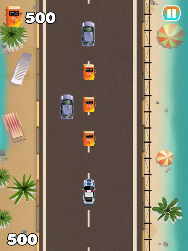 Ảnh chụp màn hình của A Tropical Arrest - High Speed Motor Cars Race at the Beach iPad 