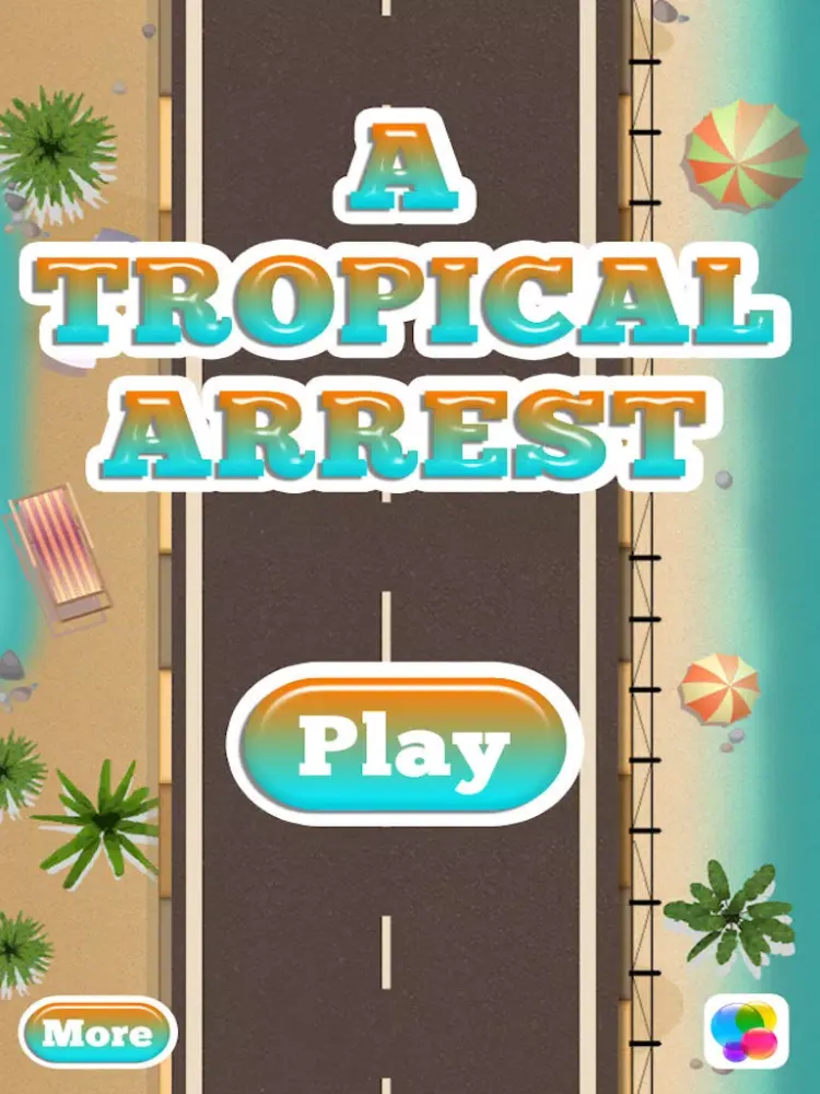 Ảnh chụp màn hình của A Tropical Arrest - High Speed Motor Cars Race at the Beach iPad 