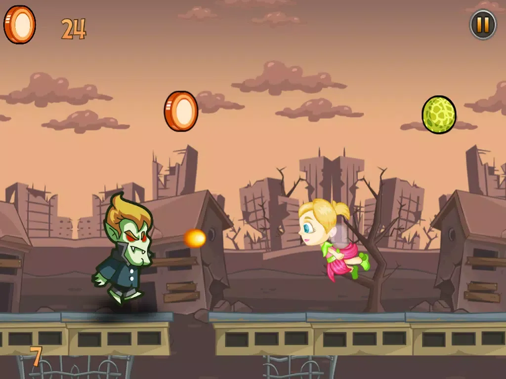 Captures d'écran de Zombies vs Fairies – Deadly Zombie Horror Shooting Game on the Graveyard iPad 