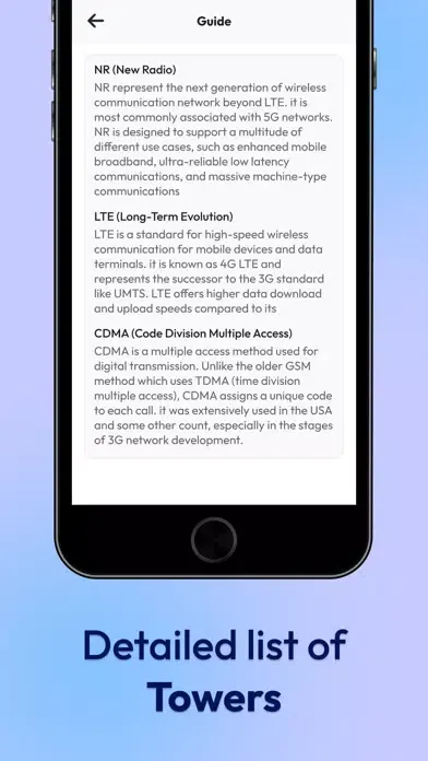 5G/4G LTE Find Cellular Tower Screenshots