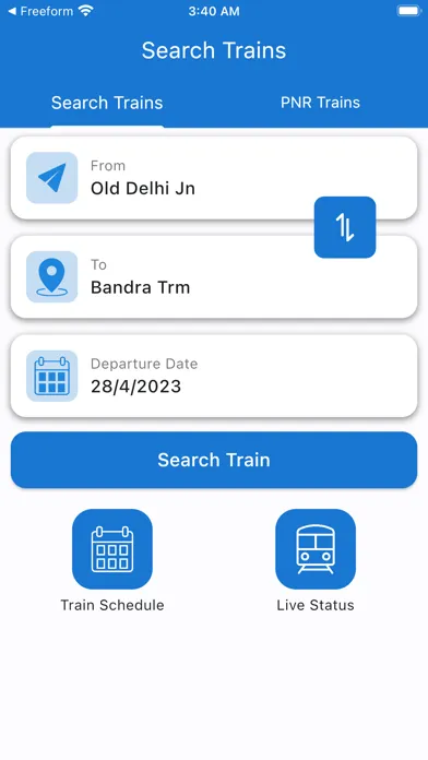 Capturas de pantalla de Train Live Status & PNR Status