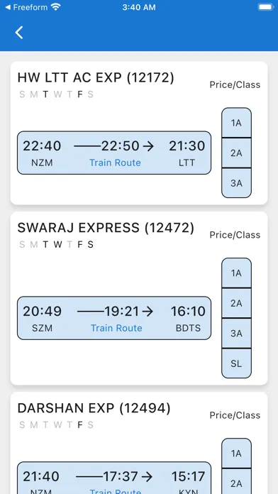 Capturas de pantalla de Train Live Status & PNR Status