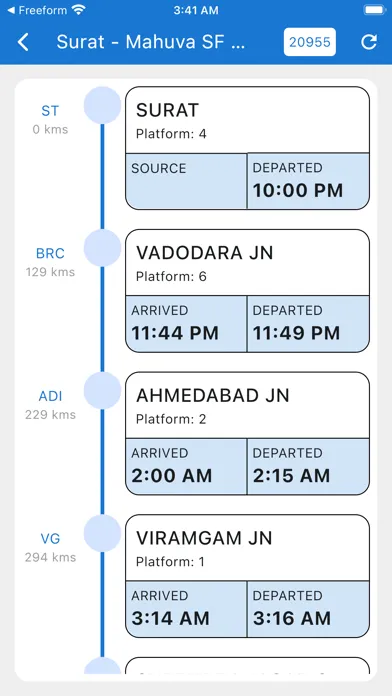 Capturas de pantalla de Train Live Status & PNR Status