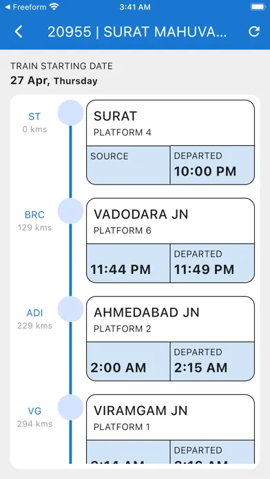 Capturas de pantalla de Train Live Status & PNR Status