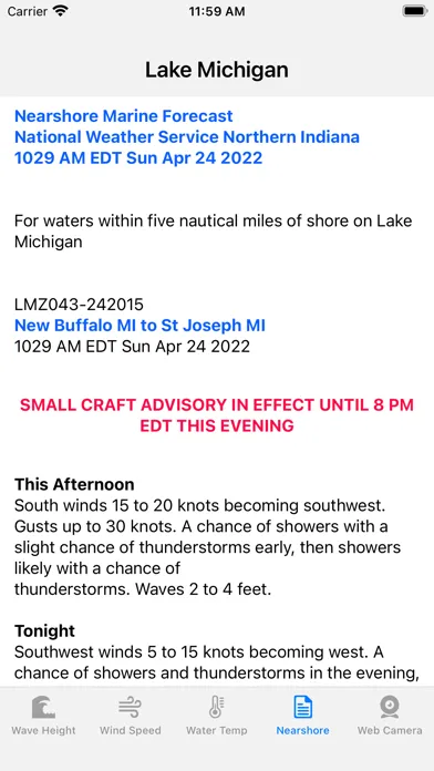 Great Lakes - Forecast Ekran Görüntüleri
