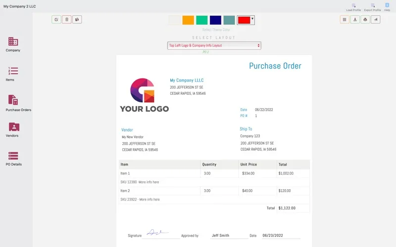 Purchase Order Maker应用截图