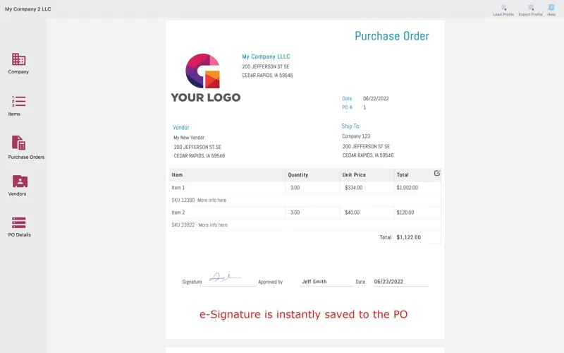 Purchase Order Maker应用截图