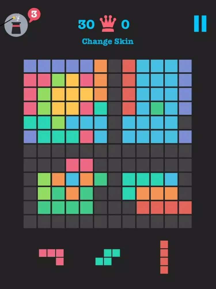 ภาพหน้าจอของ 12x12 Puzzle Game: Ultimate Blocks Sticky Shape Classic Deluxe (10/10 TetroCrate Balls Rush) iPad 