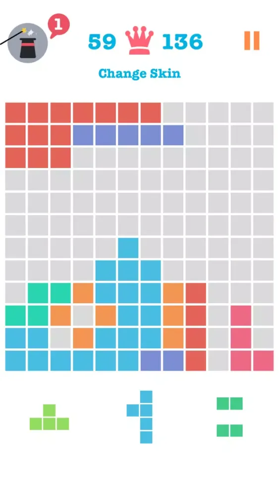 ภาพหน้าจอของ 12x12 Puzzle Game: Ultimate Blocks Sticky Shape Classic Deluxe (10/10 TetroCrate Balls Rush)