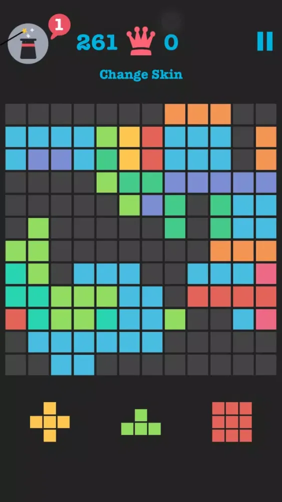 ภาพหน้าจอของ 12x12 Puzzle Game: Ultimate Blocks Sticky Shape Classic Deluxe (10/10 TetroCrate Balls Rush)