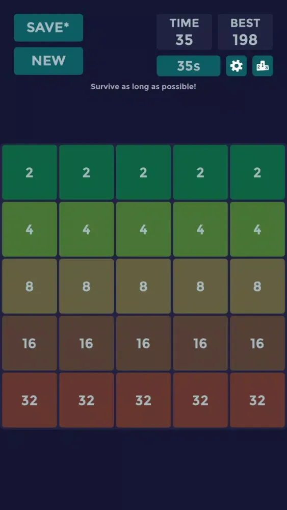 2048 5x5 স্ক্রিনশট