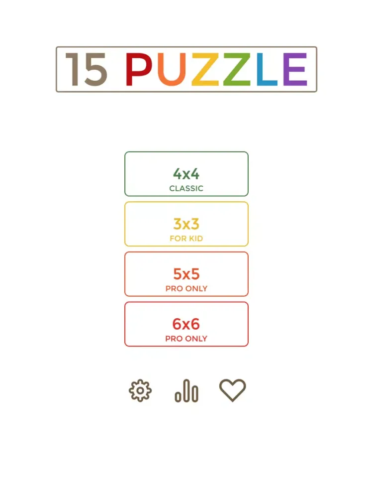 Fifteen Puzzle Classic - The sliding tiles game iPad  स्क्रीनशॉट