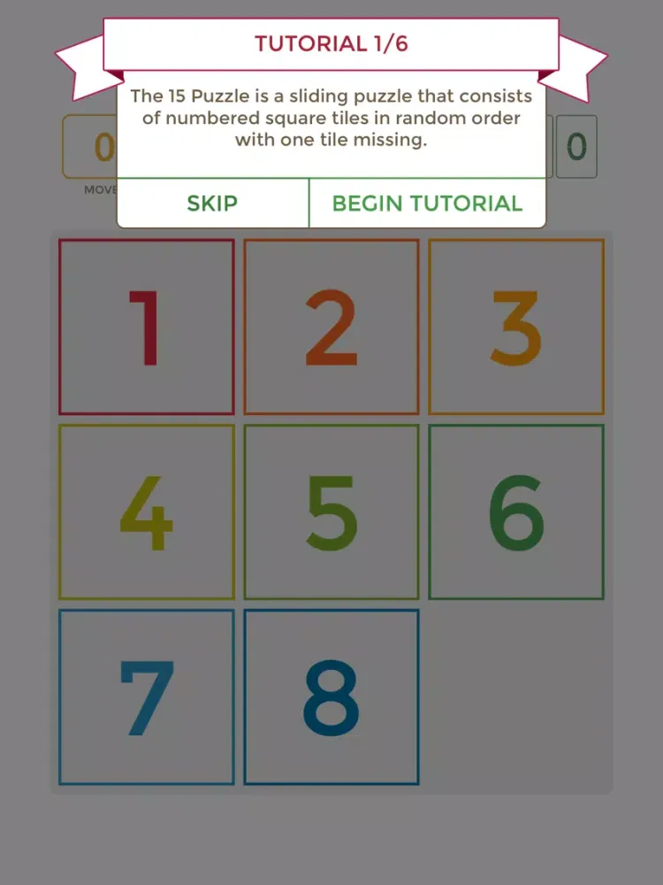 Fifteen Puzzle Classic - The sliding tiles game iPad  स्क्रीनशॉट