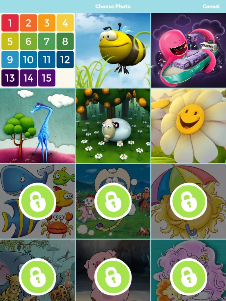 تصاویر Kids Slide Photo Puzzle iPad 