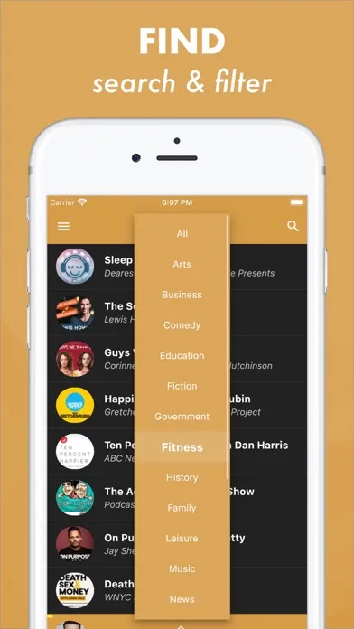 Zrzuty ekranu The Podcast Player App