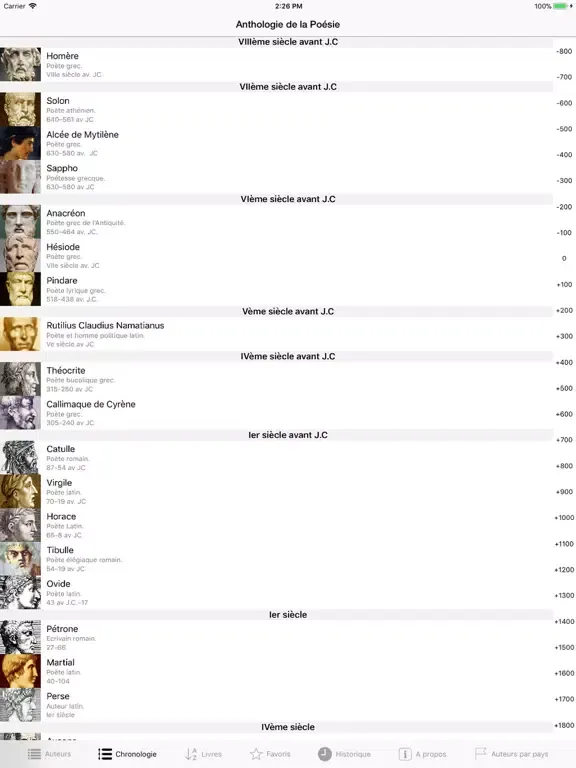 Zrzuty ekranu Anthologie de la Poésie iPad 