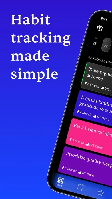 Tangkapan layar Productivity - Health Habits