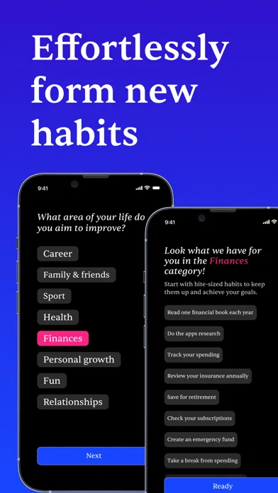 Tangkapan layar Productivity - Health Habits