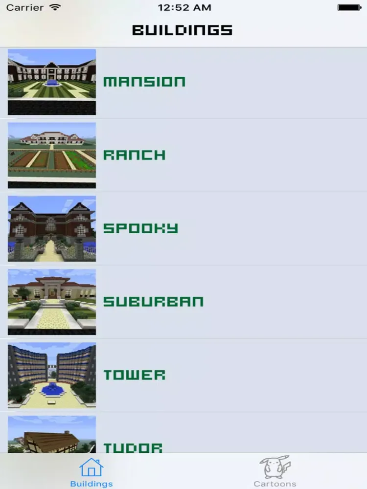 Unlimited Building & House and Cartoon Guide for Minecraft FREE iPad  स्क्रीनशॉट