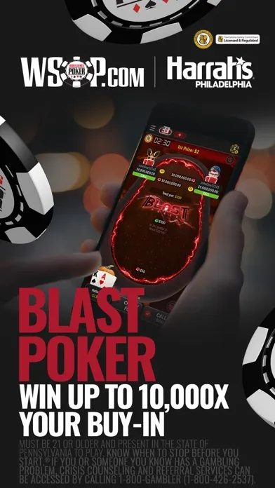 Capturas de tela do WSOP Real Money Poker - PA