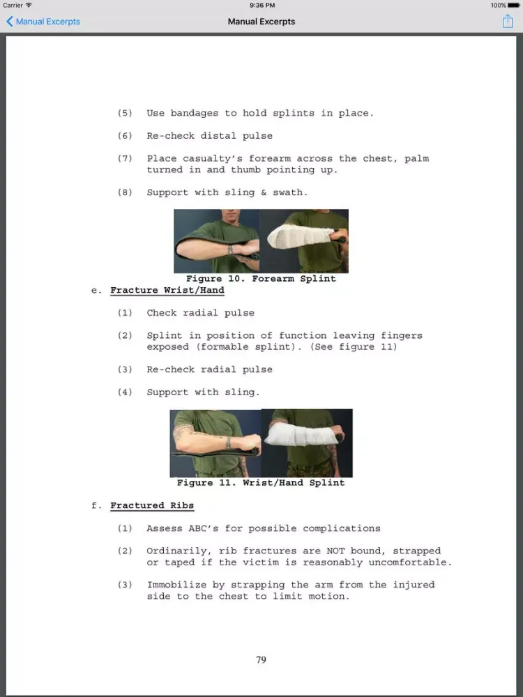 Captures d'écran de Marine Combat Lifesaver Course iPad 