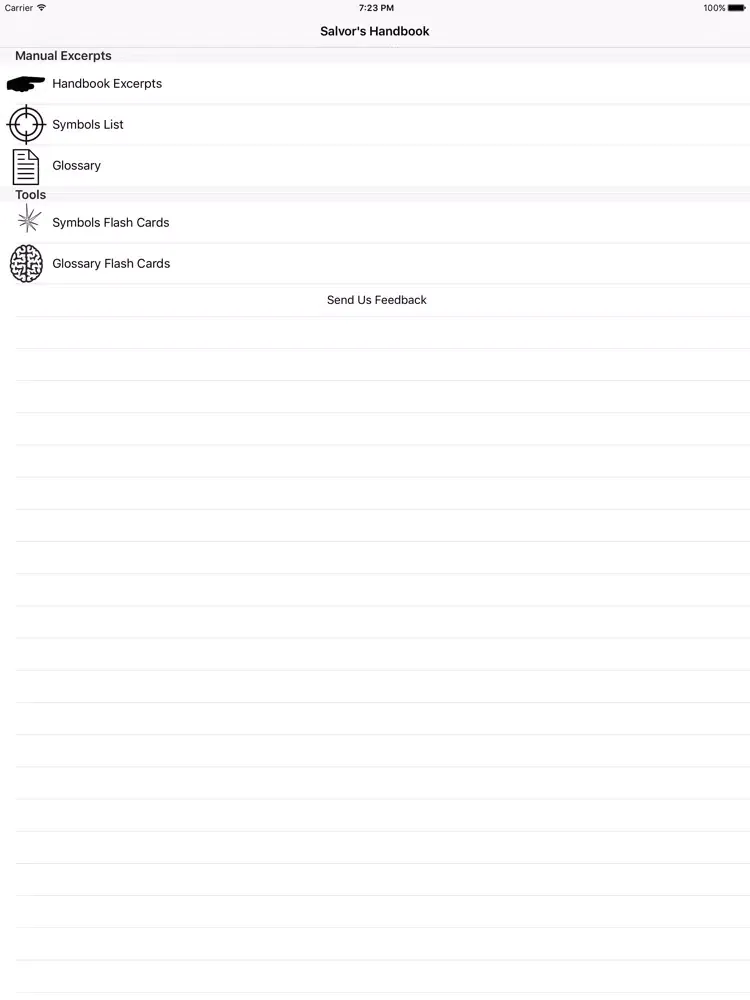 Tangkapan skrin U.S. Navy Salvor's Handbook and Study Tools iPad 