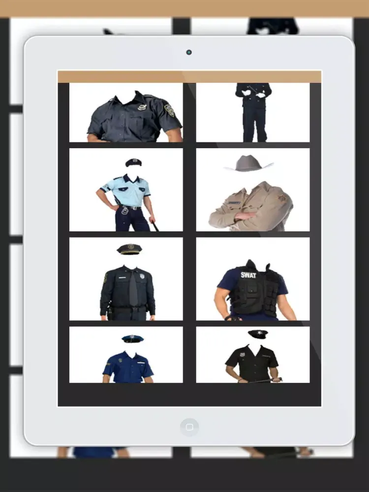 Capturas de tela do Police Costume montage photo - Police Suit iPad 