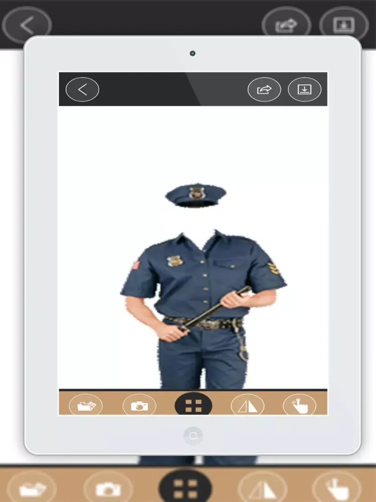 Capturas de tela do Police Costume montage photo - Police Suit iPad 