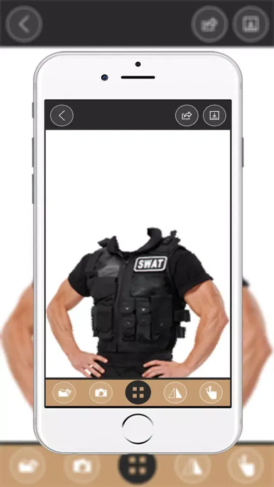 Capturas de tela do Police Costume montage photo - Police Suit