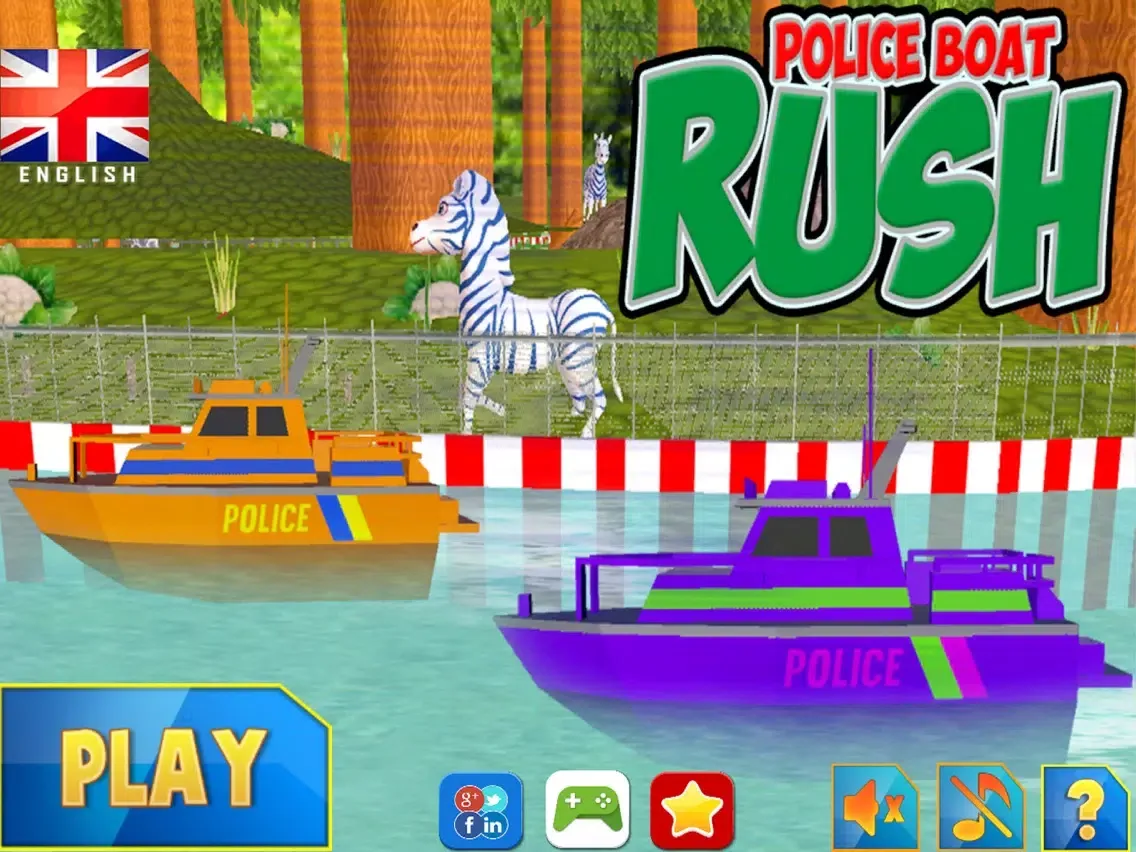 Police Boat Rush : 3D Police Boat Racing For kids iPad  Screenshots