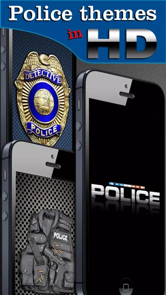 Police Themes! Backgrounds, Wallpaper, & Lock Screens スクリーンショット