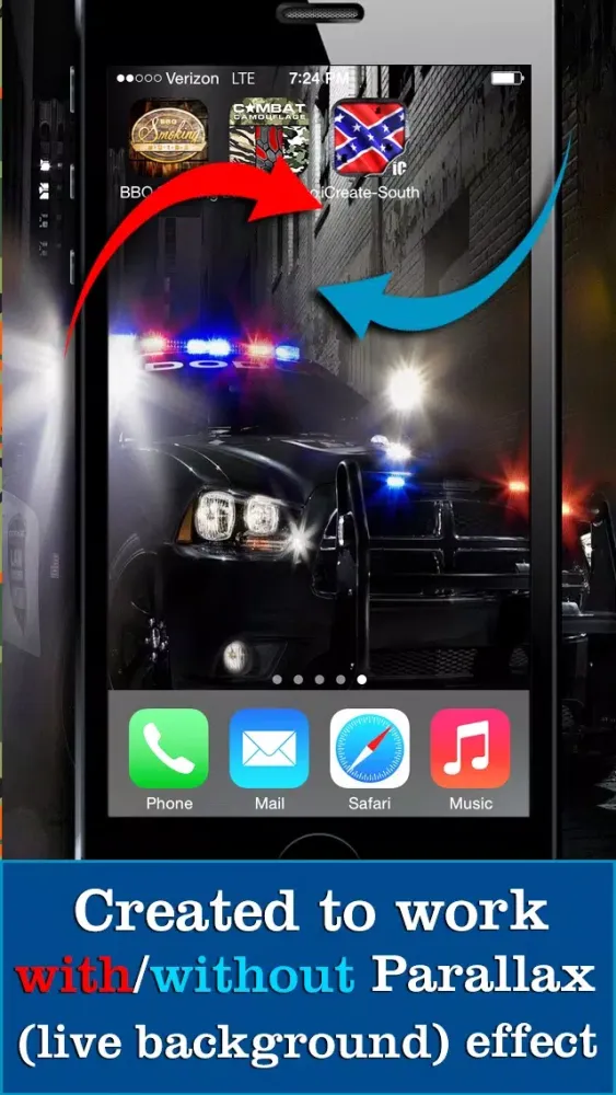 Police Themes! Backgrounds, Wallpaper, & Lock Screens スクリーンショット