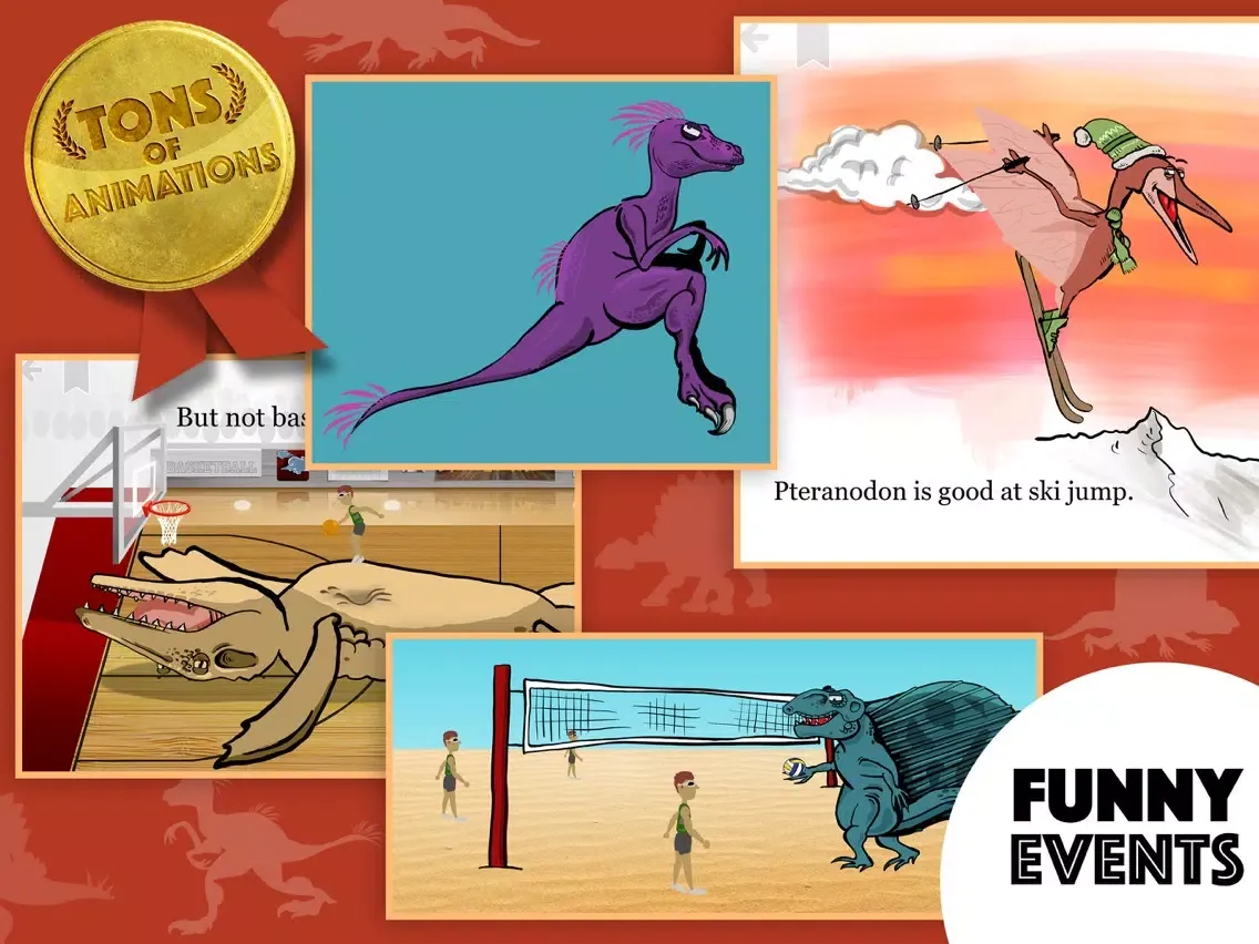 تصاویر Dino Olympics by Polished Play iPad 