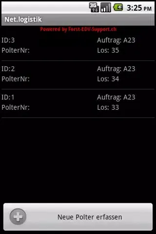 Poltererfassung für Android スクリーンショット