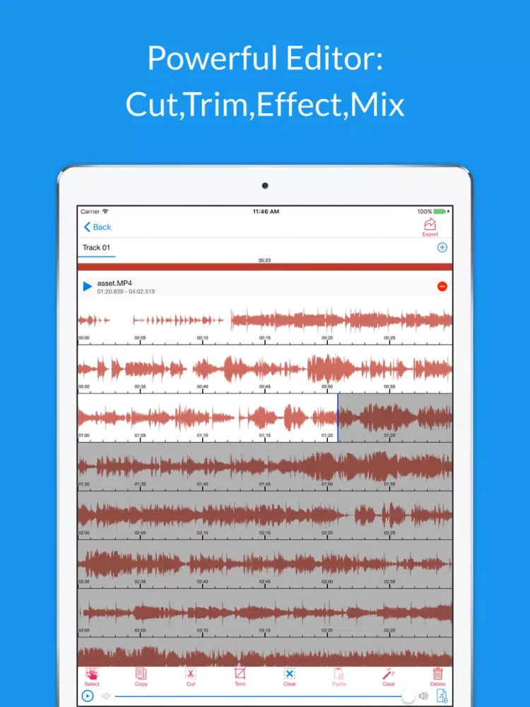 تصاویر Audagram - Audio Editor iPad 