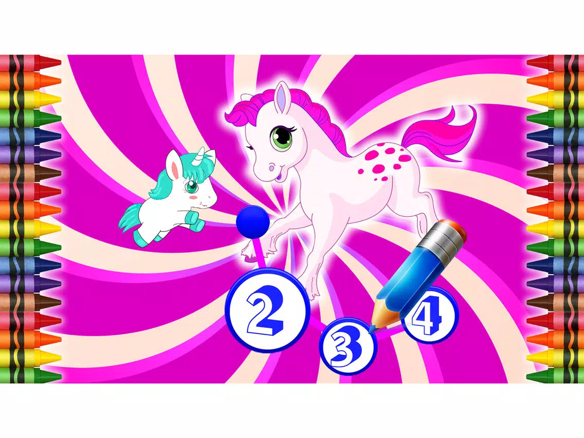 Screenshot di Ponys Connect The Dots + Paint iPad 