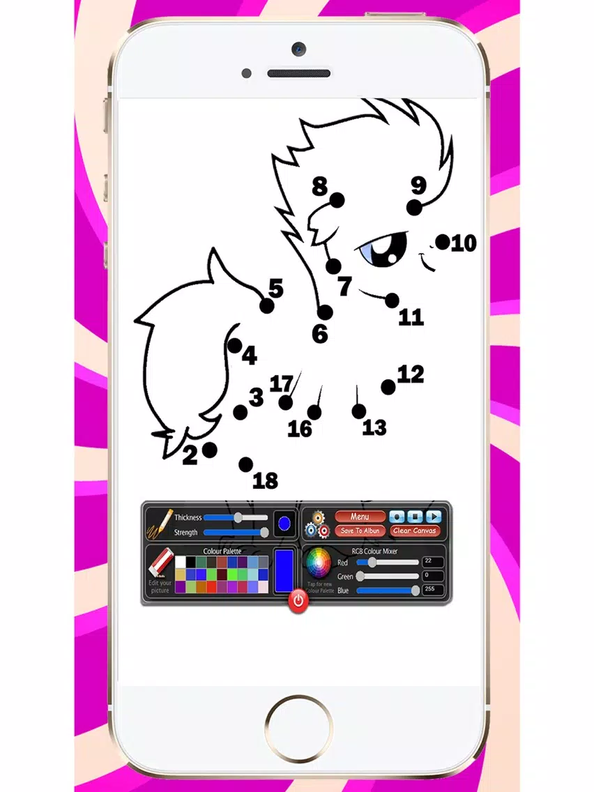 Screenshot di Ponys Connect The Dots + Paint iPad 