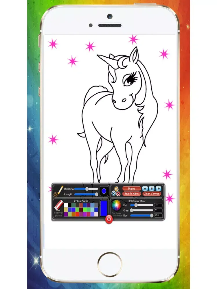 Ponys Unicorns And Horses To Coloring iPad  سکرین شاٹس