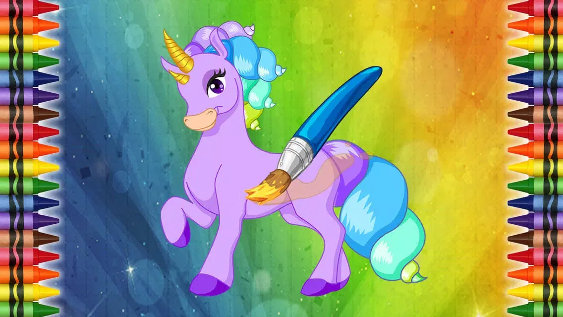 Ponys Unicorns And Horses To Coloring سکرین شاٹس