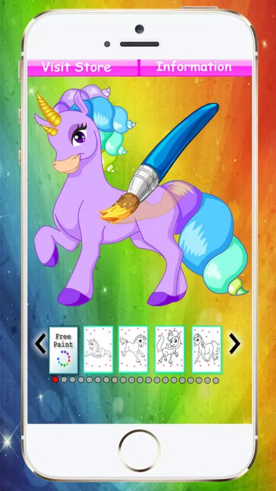 Ponys Unicorns And Horses To Coloring سکرین شاٹس