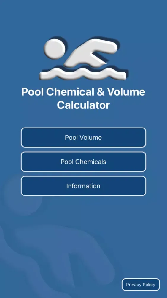 Pool Chemical & Volume Calc স্ক্রিনশট