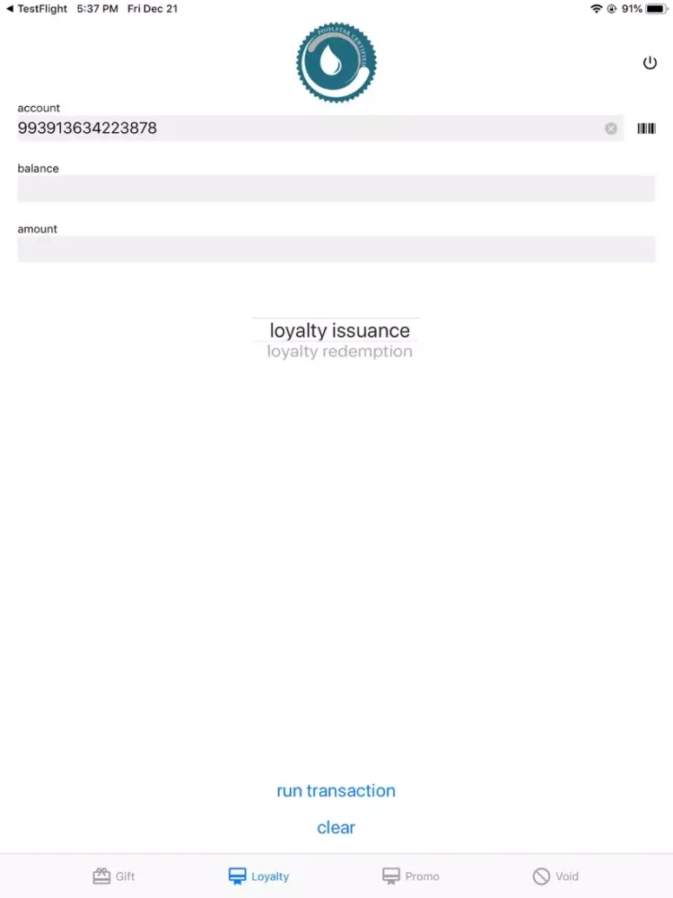 PoolStar Platinum Terminal iPad  स्क्रीनशॉट