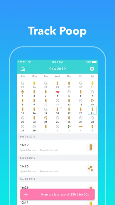 PCal - Poop Tracker,Calendar 스크린샷